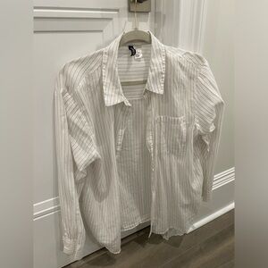 H&M striped button down